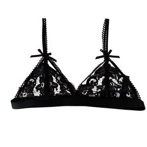 Black Lace Bralette strappy cami bralette medium gold hardware